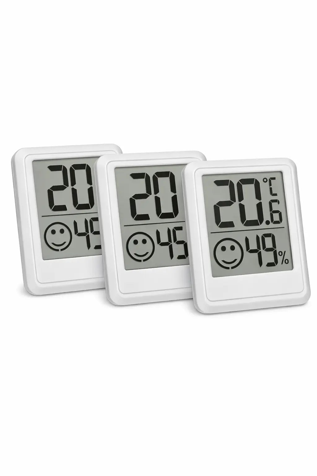 3x Digitales Thermo-Hygrometer